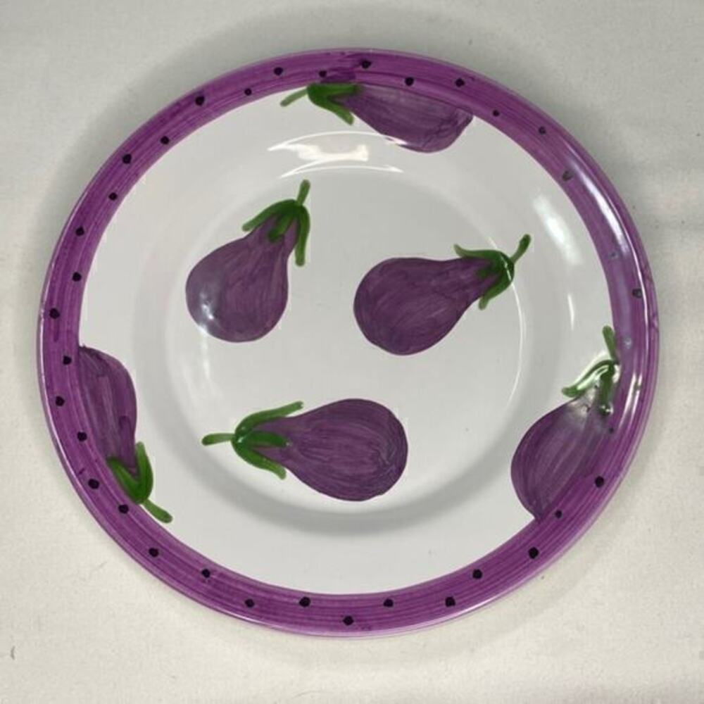 Maioliche Il‎ Bargello Italy Eggplant Plate